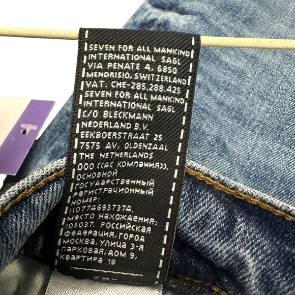 7 For All Mankind Slimmy Slim Straight Leg Jeans Mens 30 Preppy Normcore Classic - Picture 12 of 16